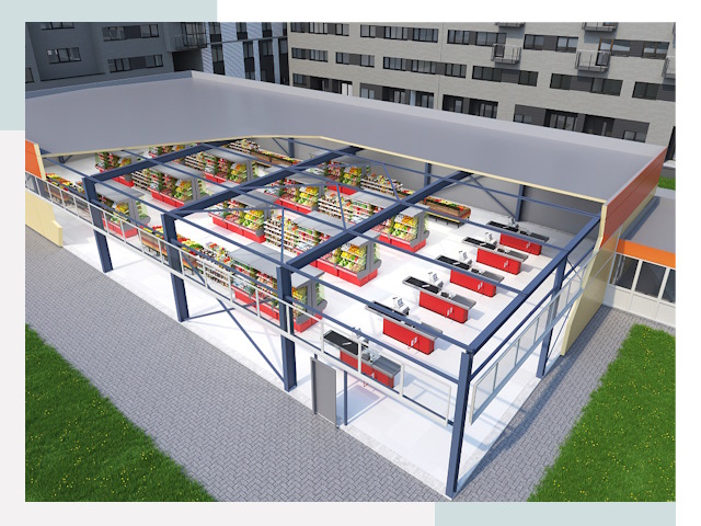 Строительство магазинов в Феодосия от 609 руб. за м²