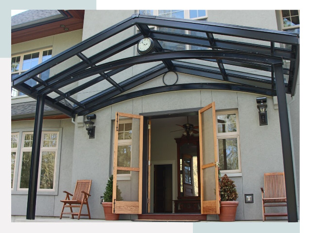 Козырьки металлические в Феодосии