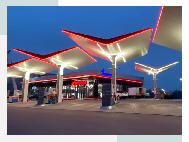 Навесы для АЗС в Феодосии