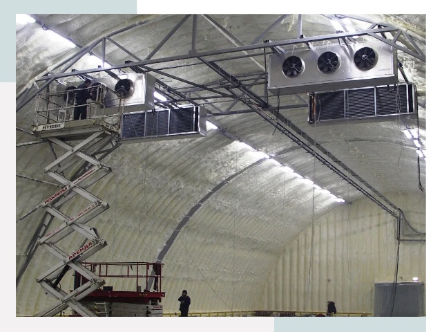 Оснащение ангаров в Феодосии