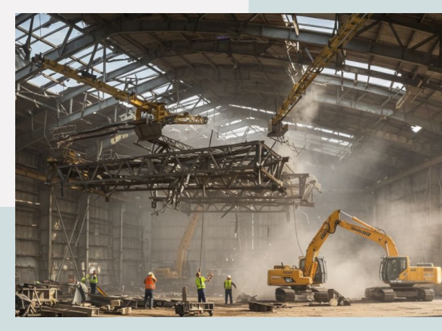 Демонтаж ангаров в Феодосии от 609 руб. за м²